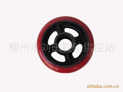 【專業銷售 6寸聚氨酯壓力萬向輪 結實耐用 大量批發 量大更優】價格,廠家,圖片,腳輪、萬向輪,柳州市劉田膠輪供應站-